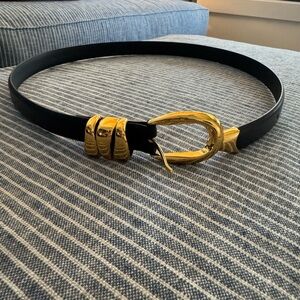 Madewell triple metal keeper belt size S